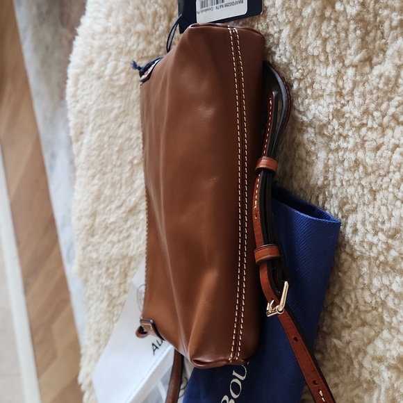 Gorgeous Dooney & Bourke Natural Tan Leather Pouchette Crossbody Bag 🤎 - Picture 6 of 14